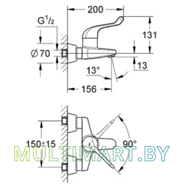 Смеситель Grohe Euroeco Special (32794000) картинка 2